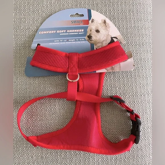 Red Comfort Soft Dog Harness - Picture 1 of 2
